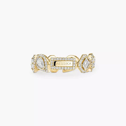 [Clara Jewely]Diamond Wedding Ring My Twin