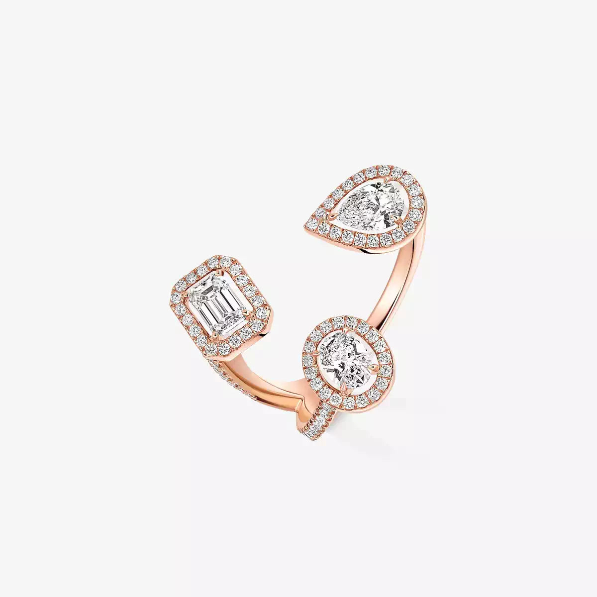 [[Clara Jewely] Diamond Ring 0,25ct My Twin Trilogy