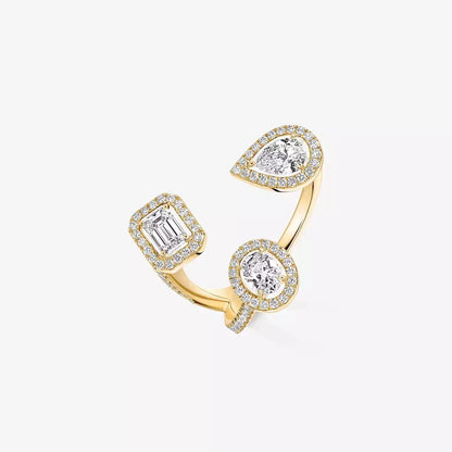 [[Clara Jewely] Diamond Ring 0,25ct My Twin Trilogy