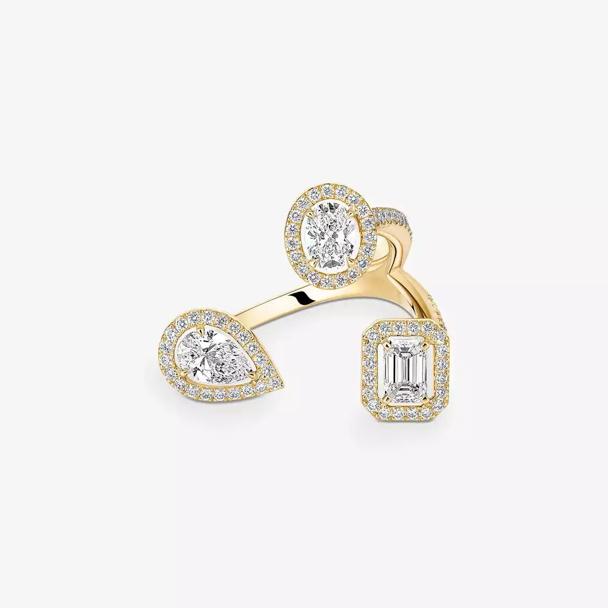 [[Clara Jewely] Diamond Ring 0,25ct My Twin Trilogy