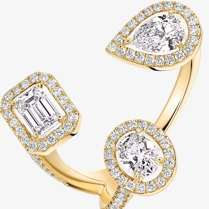 [[Clara Jewely] Diamond Ring 0,25ct My Twin Trilogy