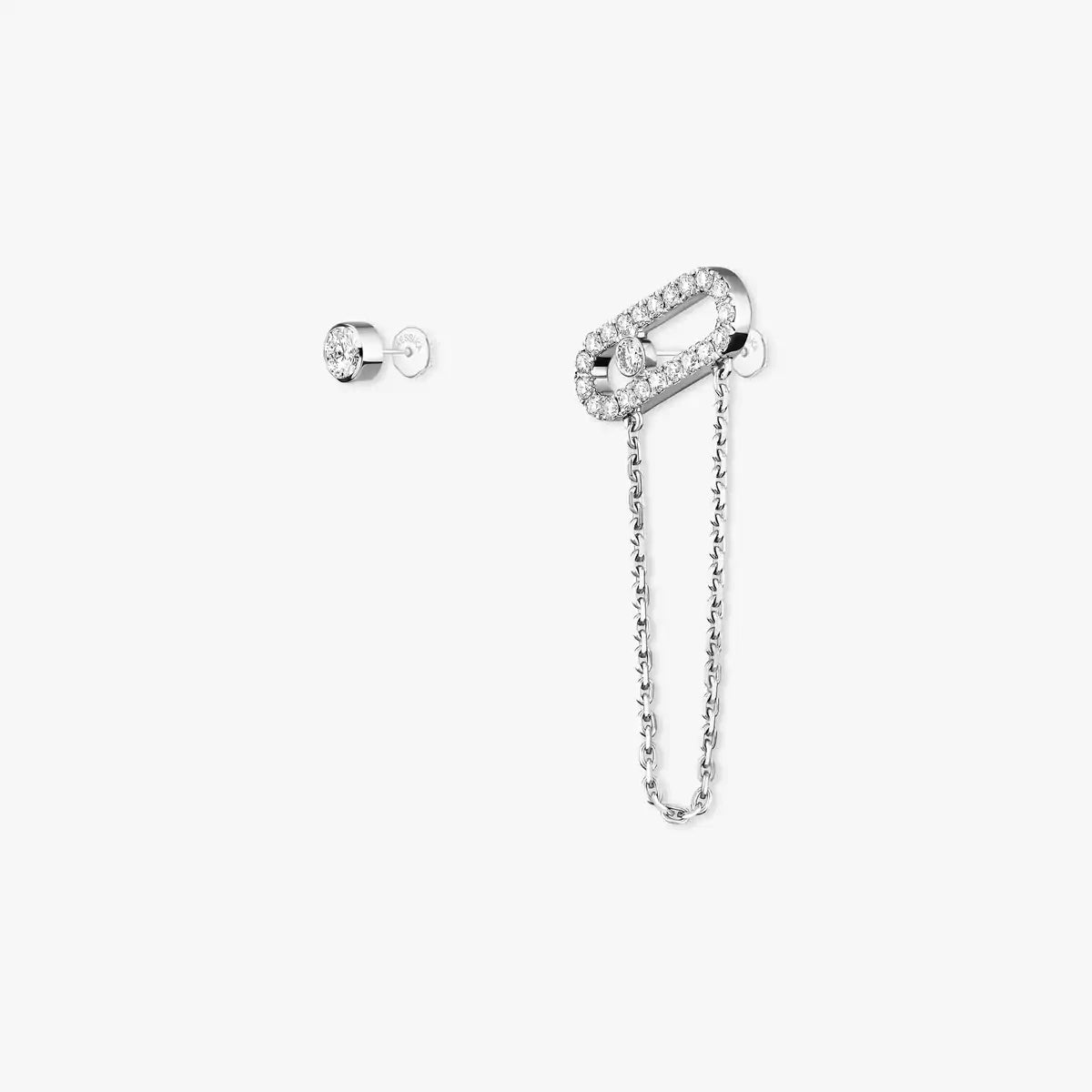 [Clara Jewely]Move Uno Diamond Earrings