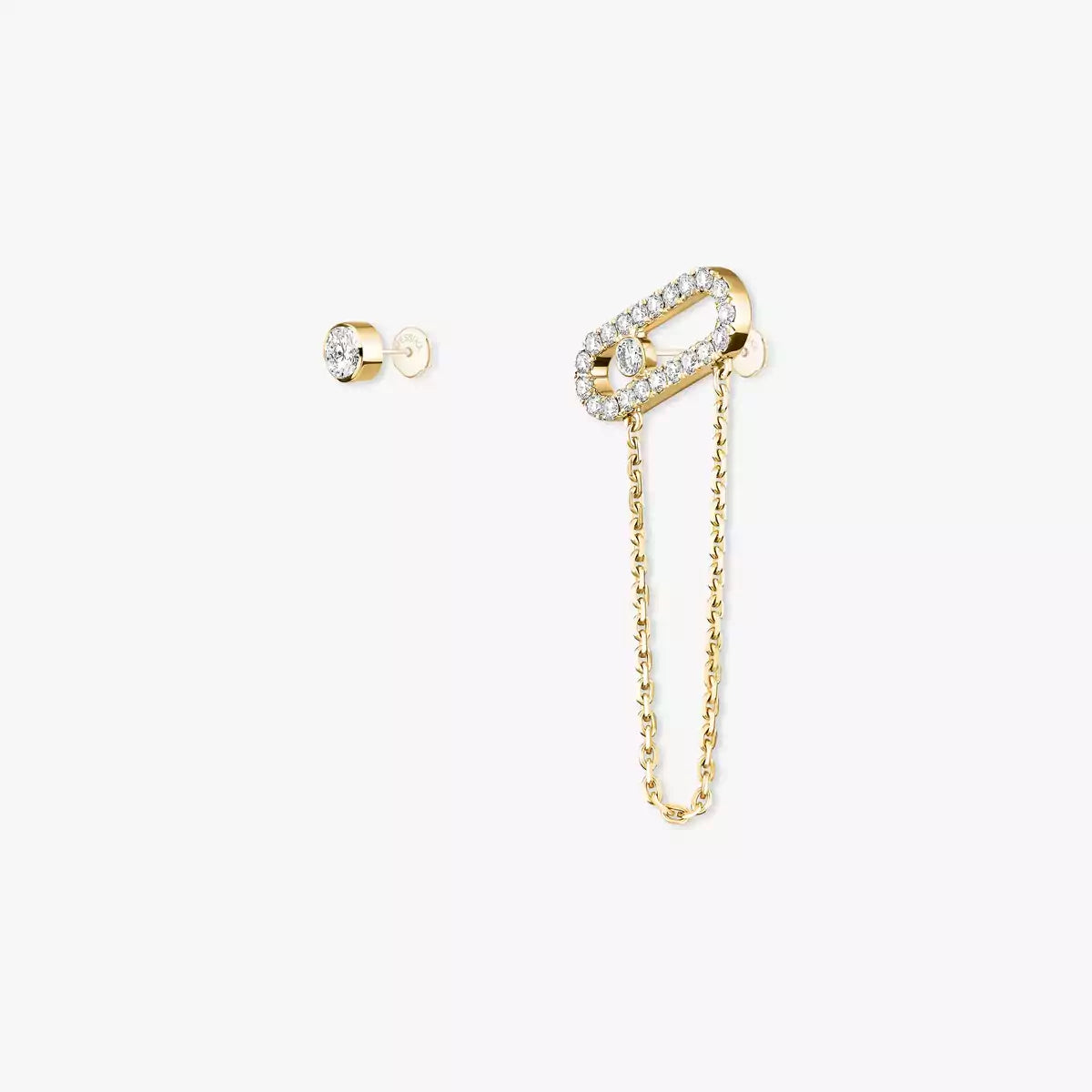 [Clara Jewely]Move Uno Diamond Earrings