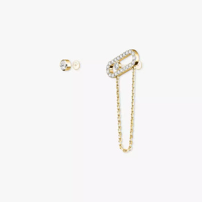 [Clara Jewely]Move Uno Diamond Earrings