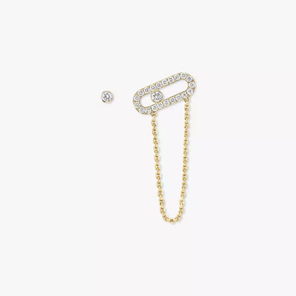 [Clara Jewely]Move Uno Diamond Earrings