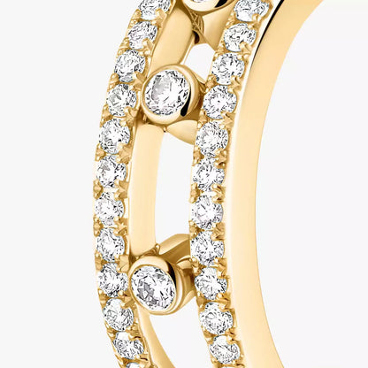 [Clara Jewely]Diamond Pave_ Hoop Earrings Move