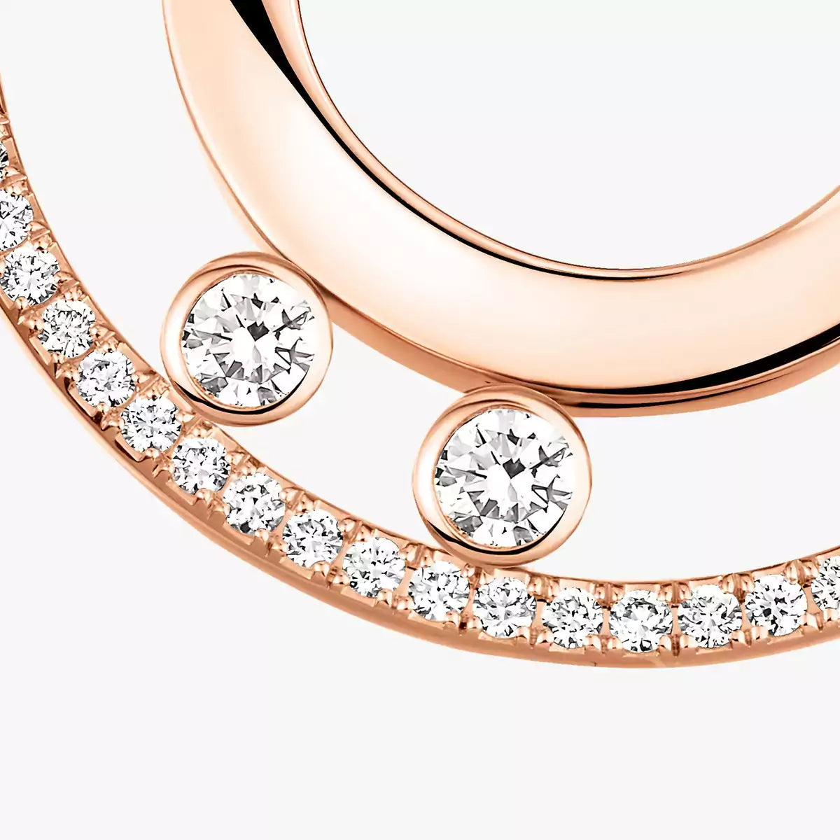 [Clara Jewely]Move Romane Small Diamond Hoop Earrings