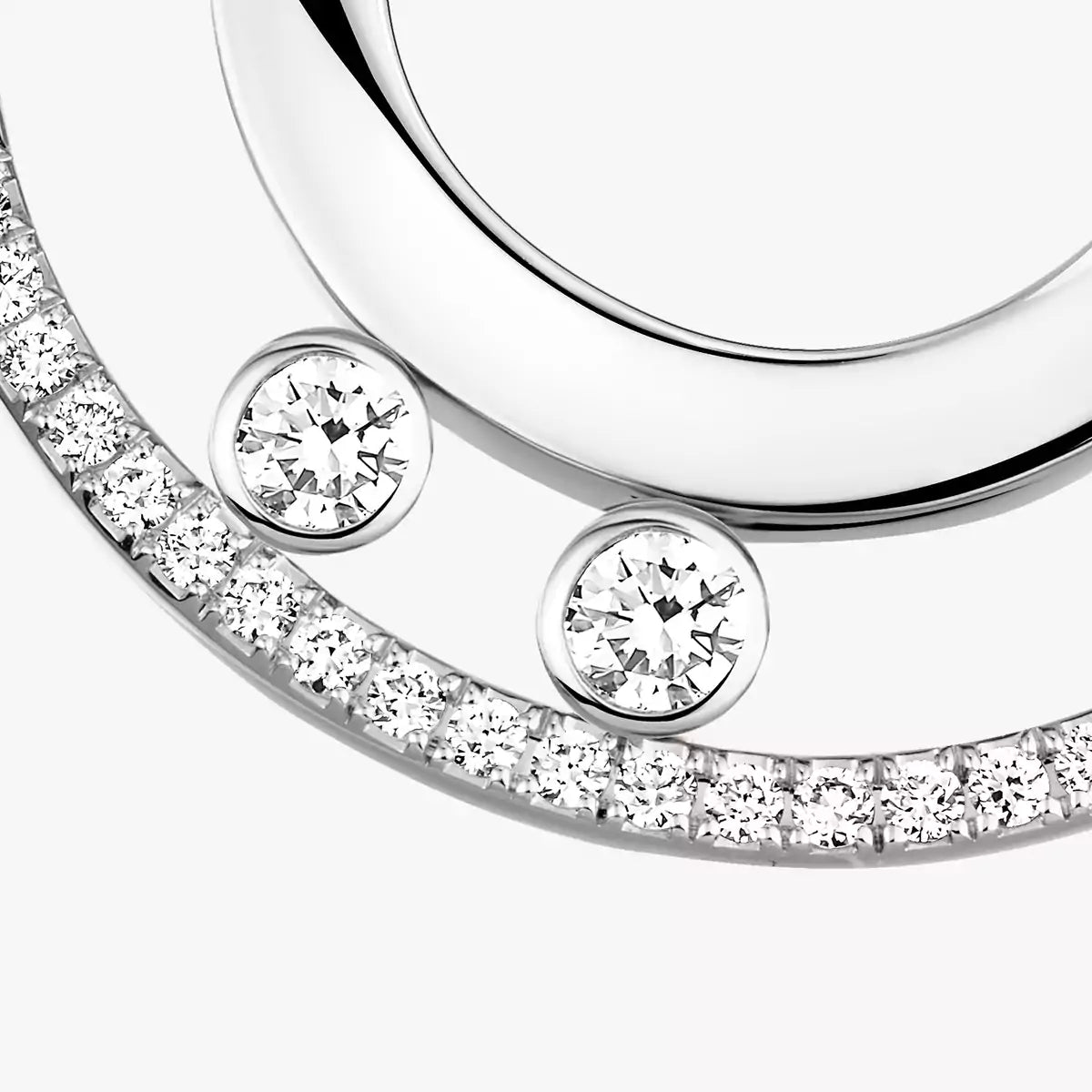 [Clara Jewely]Move Romane Small Diamond Hoop Earrings