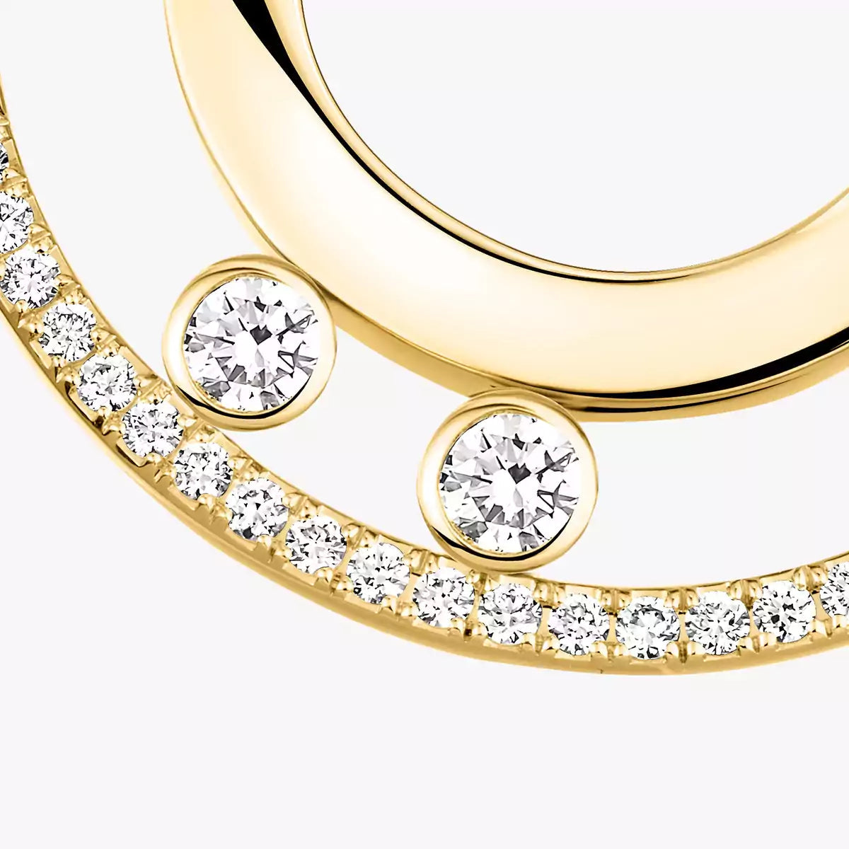 [Clara Jewely]Move Romane Small Diamond Hoop Earrings