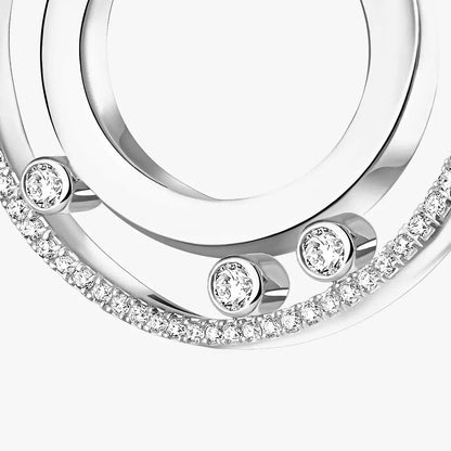 [Clara Jewely]Move Romane Small Diamond Hoop Earrings