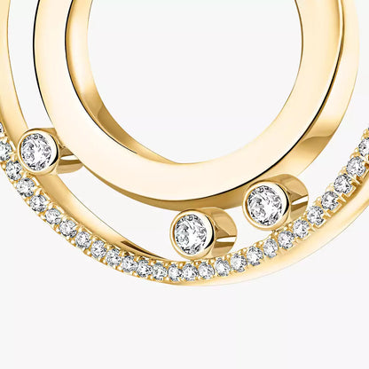 [Clara Jewely]Move Romane Small Diamond Hoop Earrings