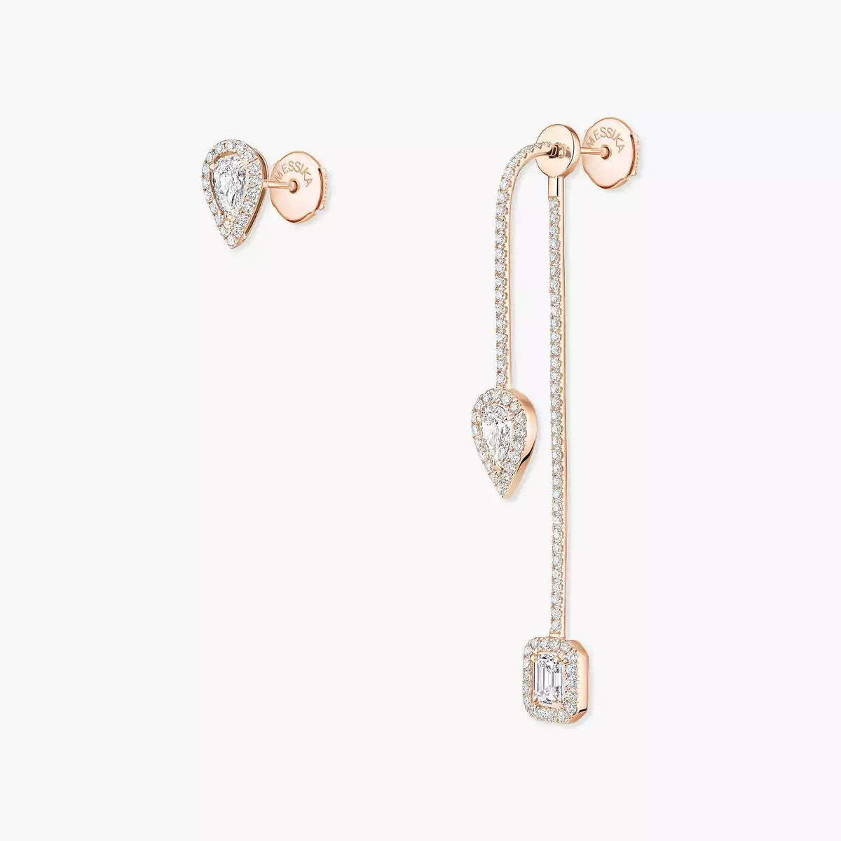 [Clara Jewely]Diamond Drop Earrings My Twin
