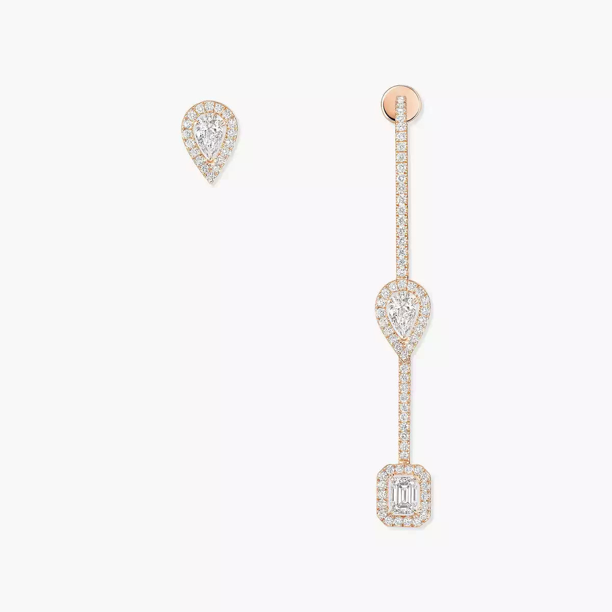 [Clara Jewely]Diamond Drop Earrings My Twin