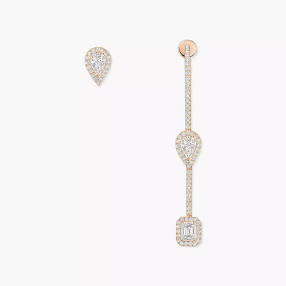 [Clara Jewely]Diamond Drop Earrings My Twin