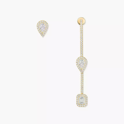 [Clara Jewely]Diamond Drop Earrings My Twin