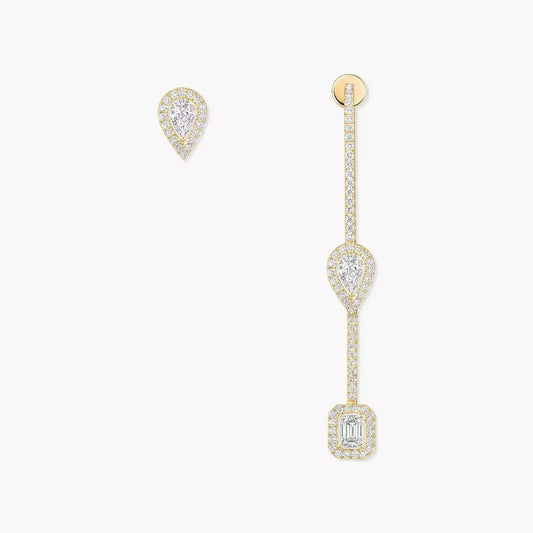 [Clara Jewely]Diamond Drop Earrings My Twin