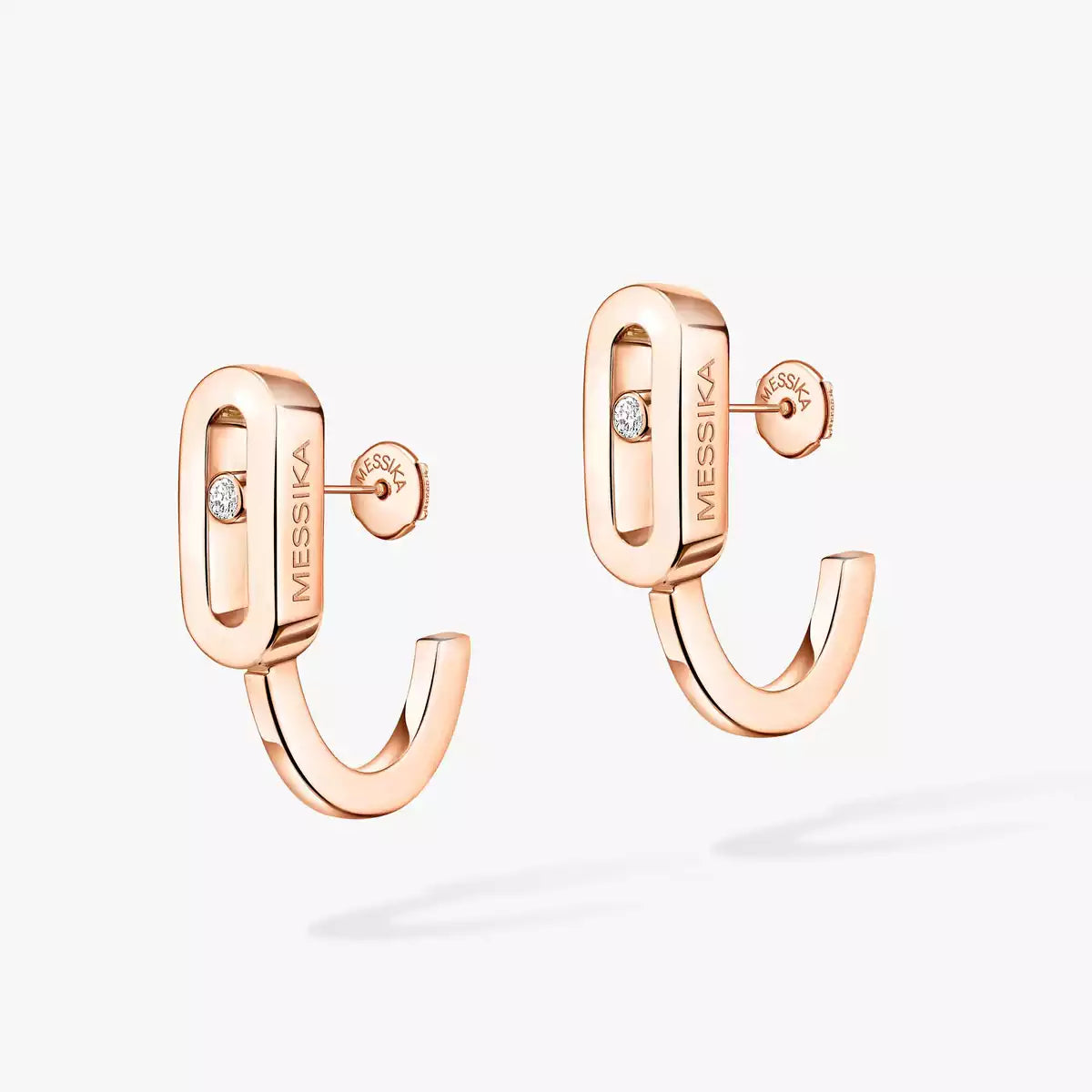 [Clara Jewely]Diamond Mini Hoop Earrings Move Classique