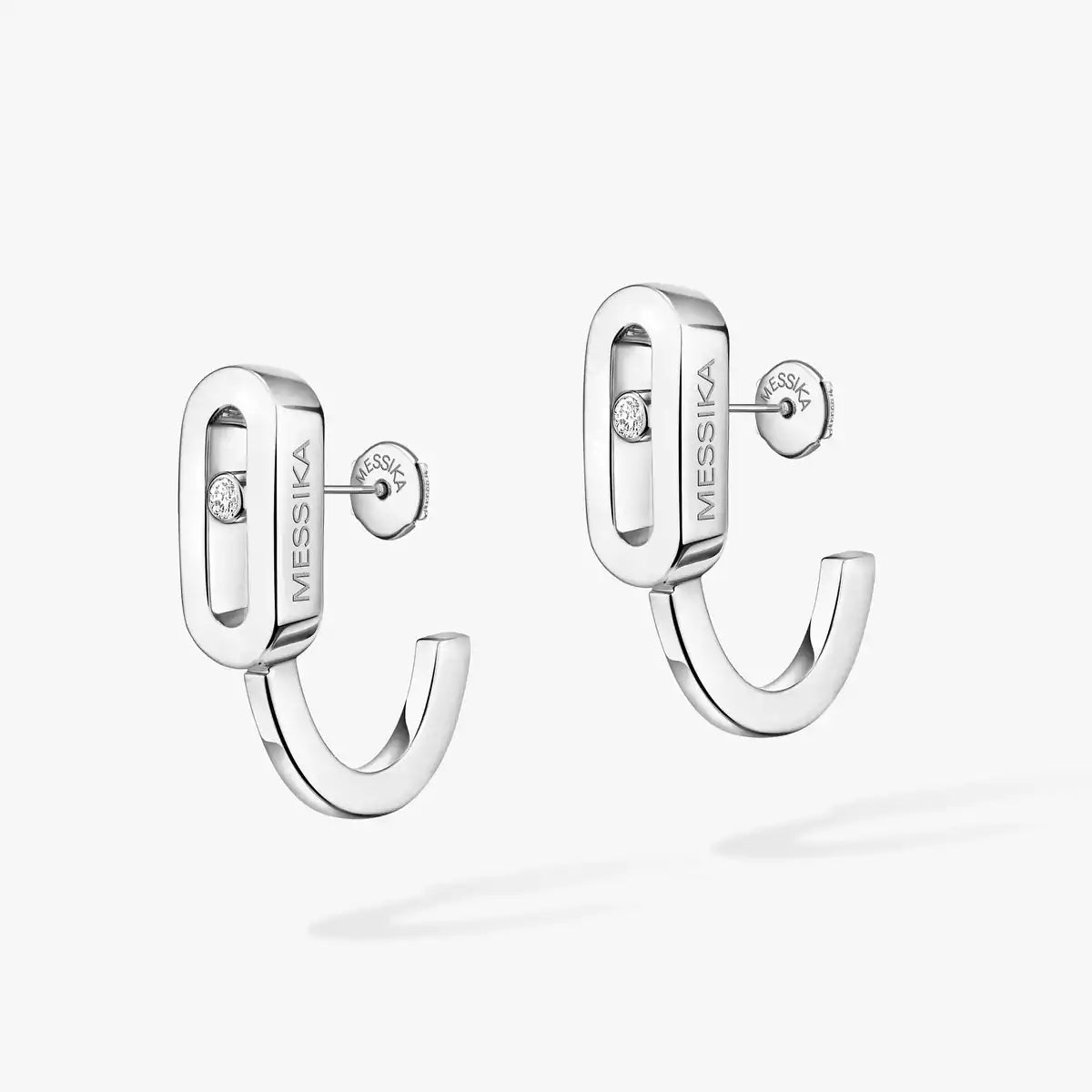 [Clara Jewely]Diamond Mini Hoop Earrings Move Classique