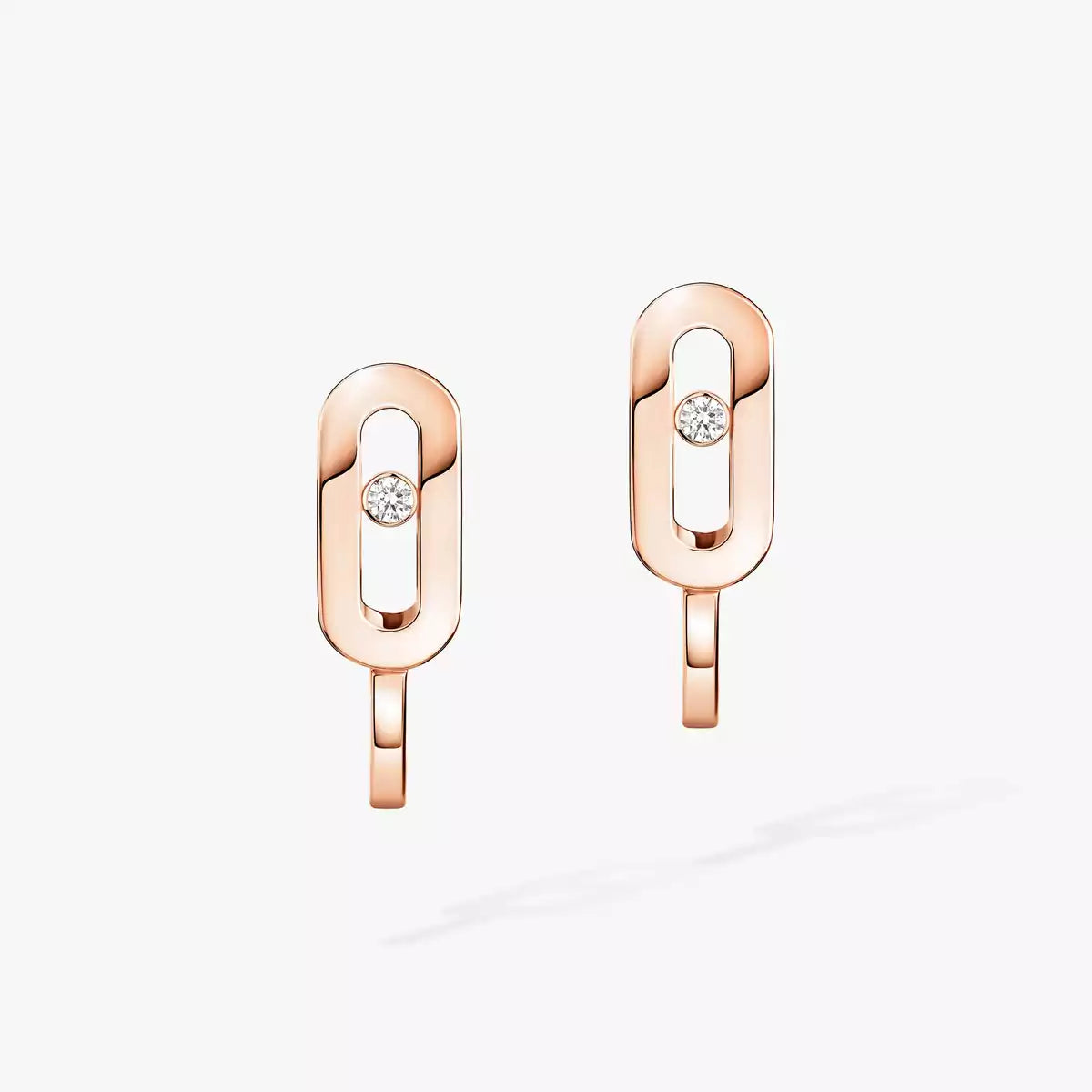 [Clara Jewely]Diamond Mini Hoop Earrings Move Classique