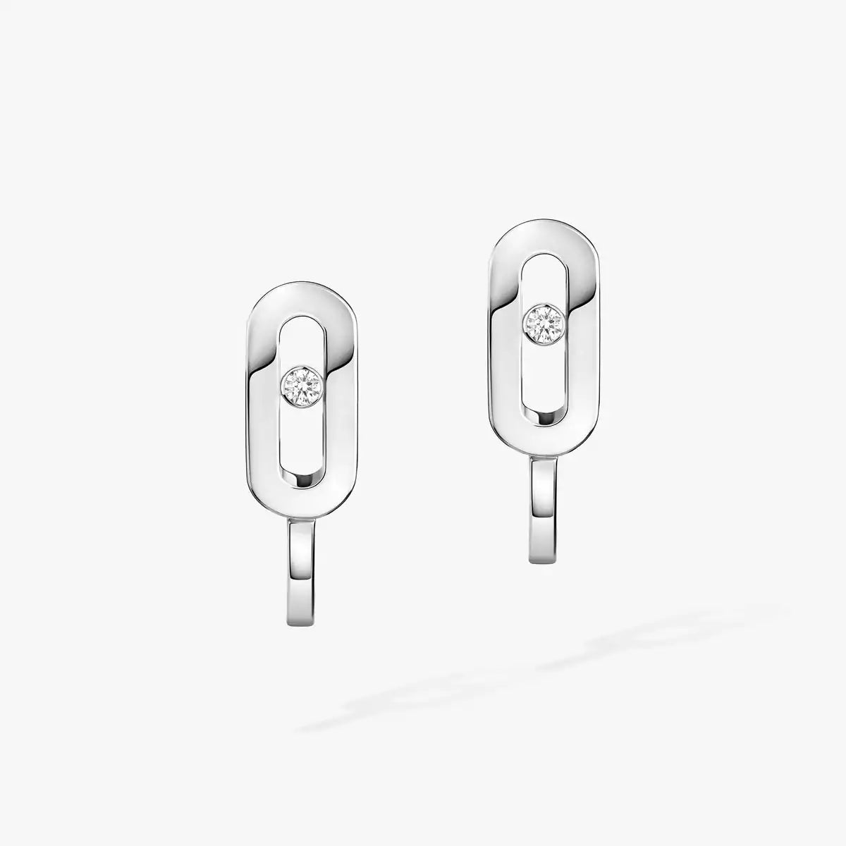 [Clara Jewely]Diamond Mini Hoop Earrings Move Classique