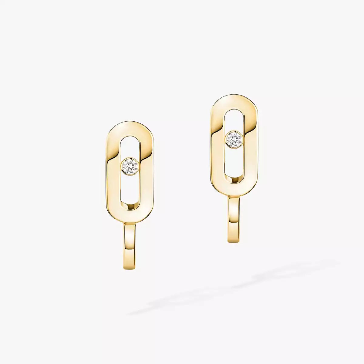 [Clara Jewely]Diamond Mini Hoop Earrings Move Classique