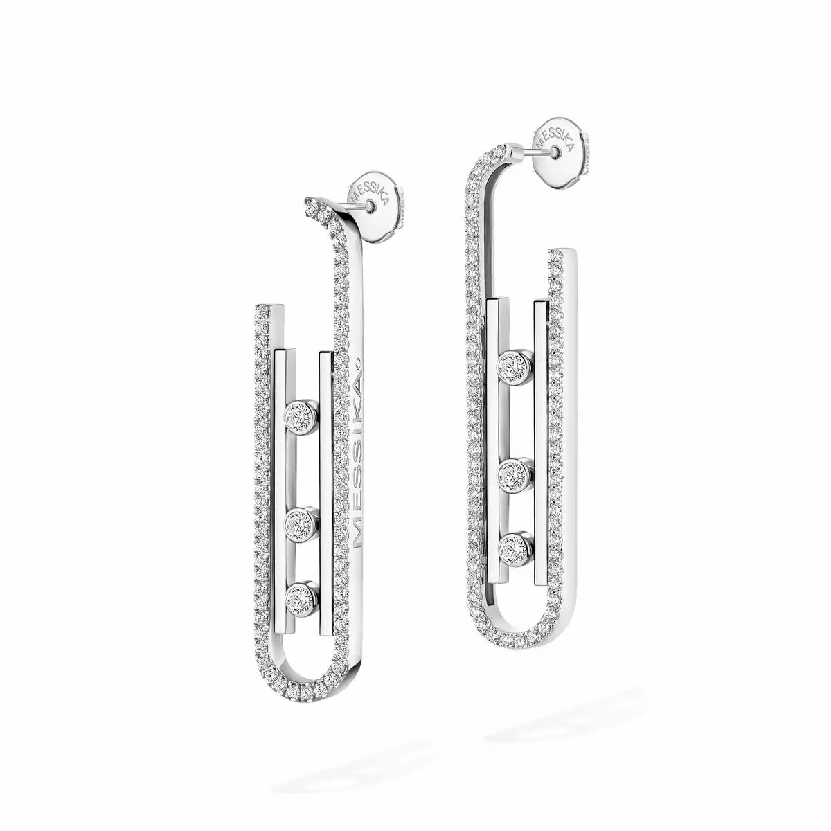 [Clara Jewely]Diamond Pendant Earrings Move 10Th