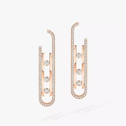[Clara Jewely]Diamond Pendant Earrings Move 10Th