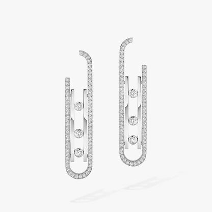 [Clara Jewely]Diamond Pendant Earrings Move 10Th