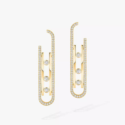 [Clara Jewely]Diamond Pendant Earrings Move 10Th