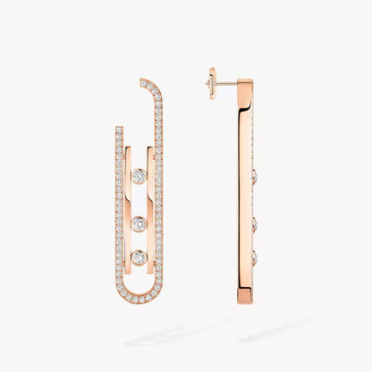 [Clara Jewely]Diamond Pendant Earrings Move 10Th