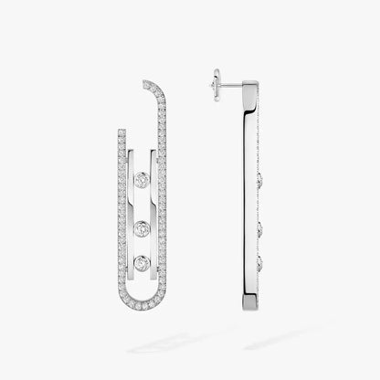 [Clara Jewely]Diamond Pendant Earrings Move 10Th
