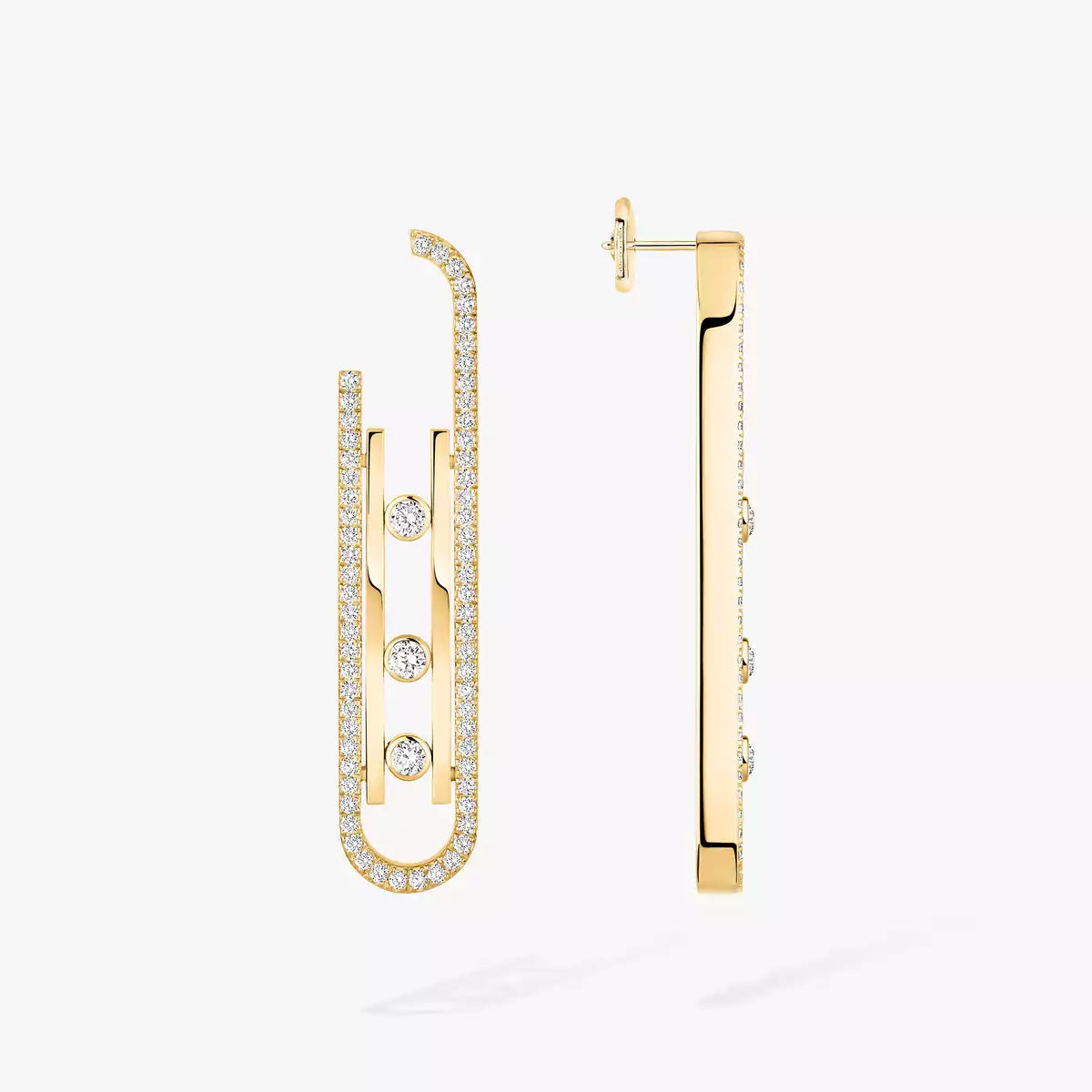 [Clara Jewely]Diamond Pendant Earrings Move 10Th