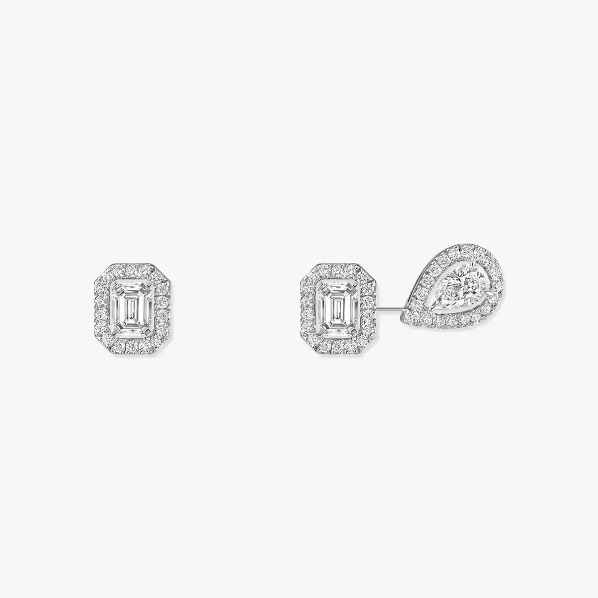[Clara Jewely]Diamond Earrings 0,10ct My Twin 1+2