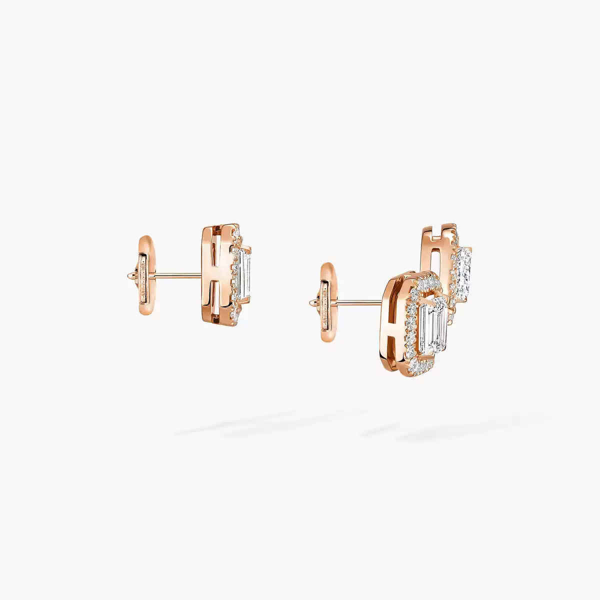 [Clara Jewely]Diamond Earrings 0,10ct My Twin 1+2