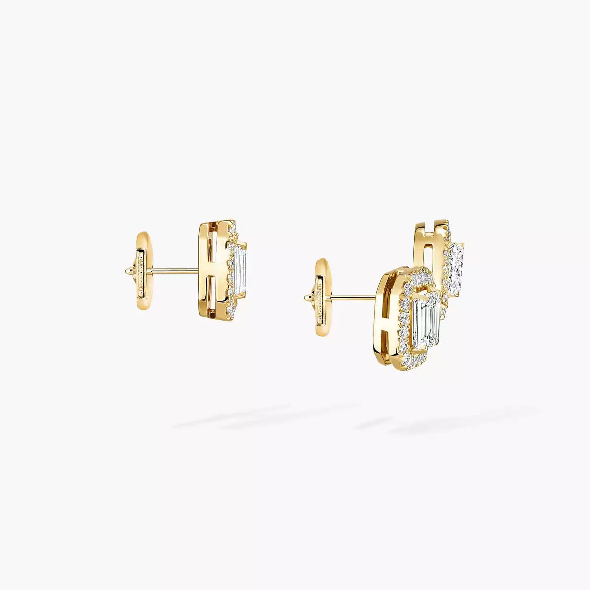 [Clara Jewely]Diamond Earrings 0,10ct My Twin 1+2