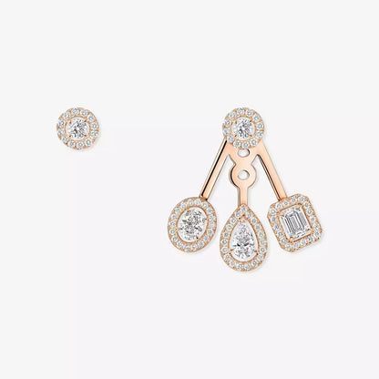 [Clara Jewely] My Twin Trio  Diamond Earrings