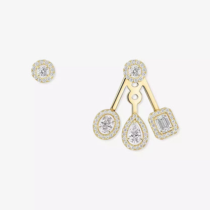 [Clara Jewely] My Twin Trio  Diamond Earrings
