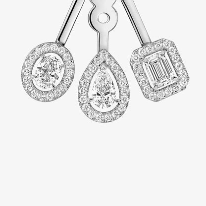 [Clara Jewely] My Twin Trio  Diamond Earrings