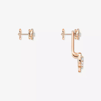 [Clara Jewely] My Twin Trio  Diamond Earrings