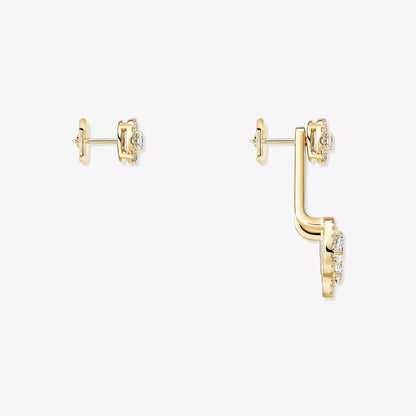 [Clara Jewely] My Twin Trio  Diamond Earrings