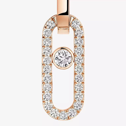 [Clara Jewely]Move Link Diamond Earrings
