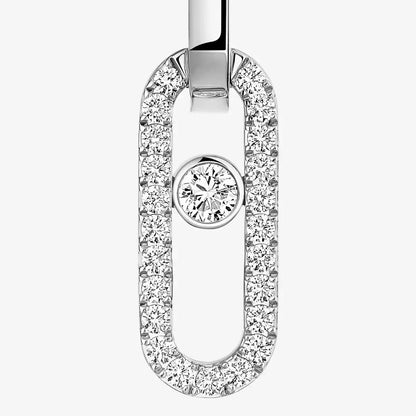 [Clara Jewely]Move Link Diamond Earrings