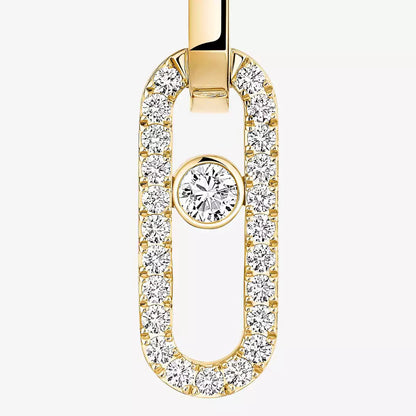 [Clara Jewely]Move Link Diamond Earrings