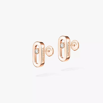 [Clara Jewely]Move Uno Diamond Stud Earrings