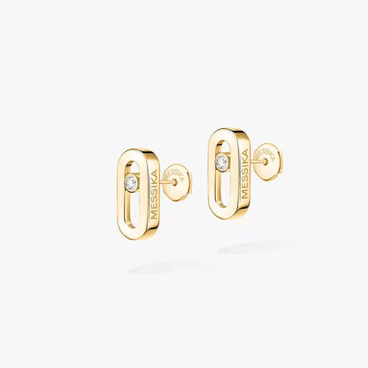 [Clara Jewely]Move Uno Diamond Stud Earrings