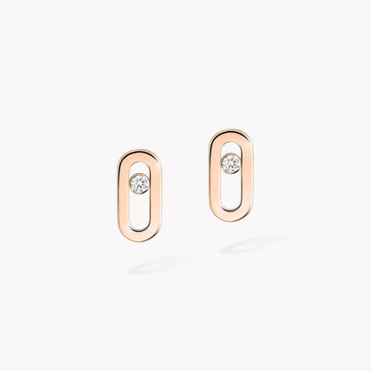 [Clara Jewely]Move Uno Diamond Stud Earrings