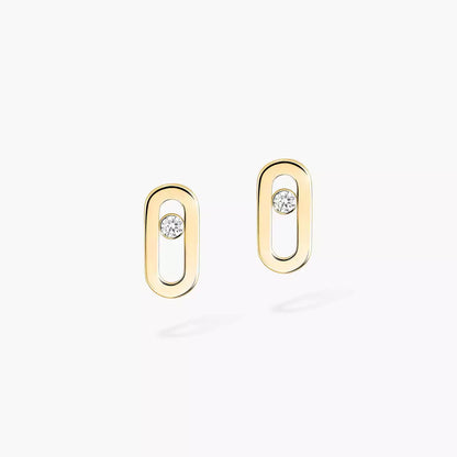 [Clara Jewely]Move Uno Diamond Stud Earrings