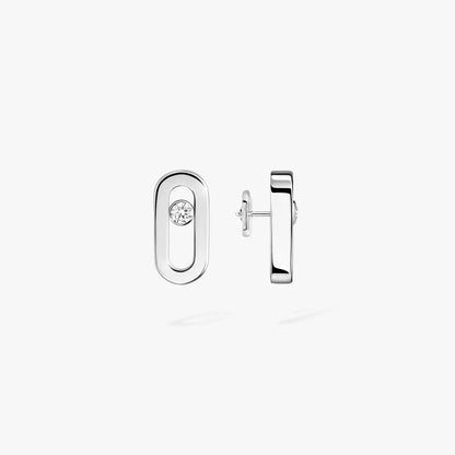 [Clara Jewely]Move Uno Diamond Stud Earrings