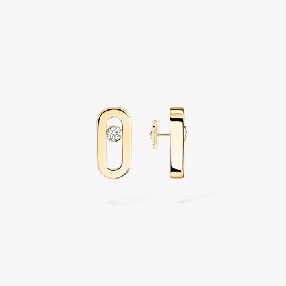 [Clara Jewely]Move Uno Diamond Stud Earrings
