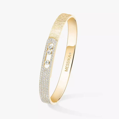 [Clara Jewely]Move Noa Cisel茅 half pav茅 bangle